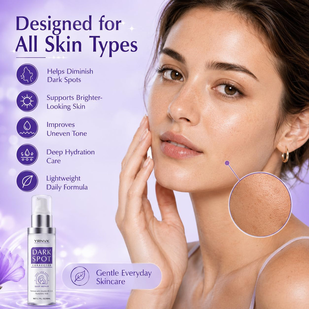YRNVK being smoothed onto hands demonstrating body-spot treatment