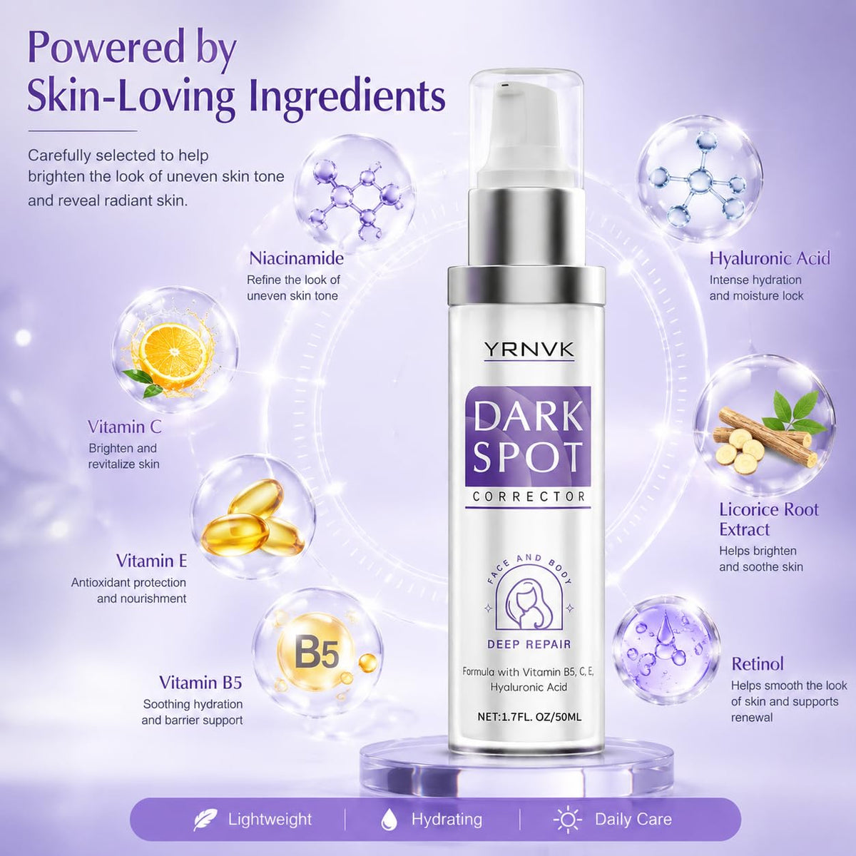 YRNVK dropper dispensing a clear drop demonstrating precise application