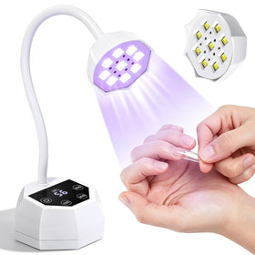 YSC front view folded lamp showing compact storage and portability benefit