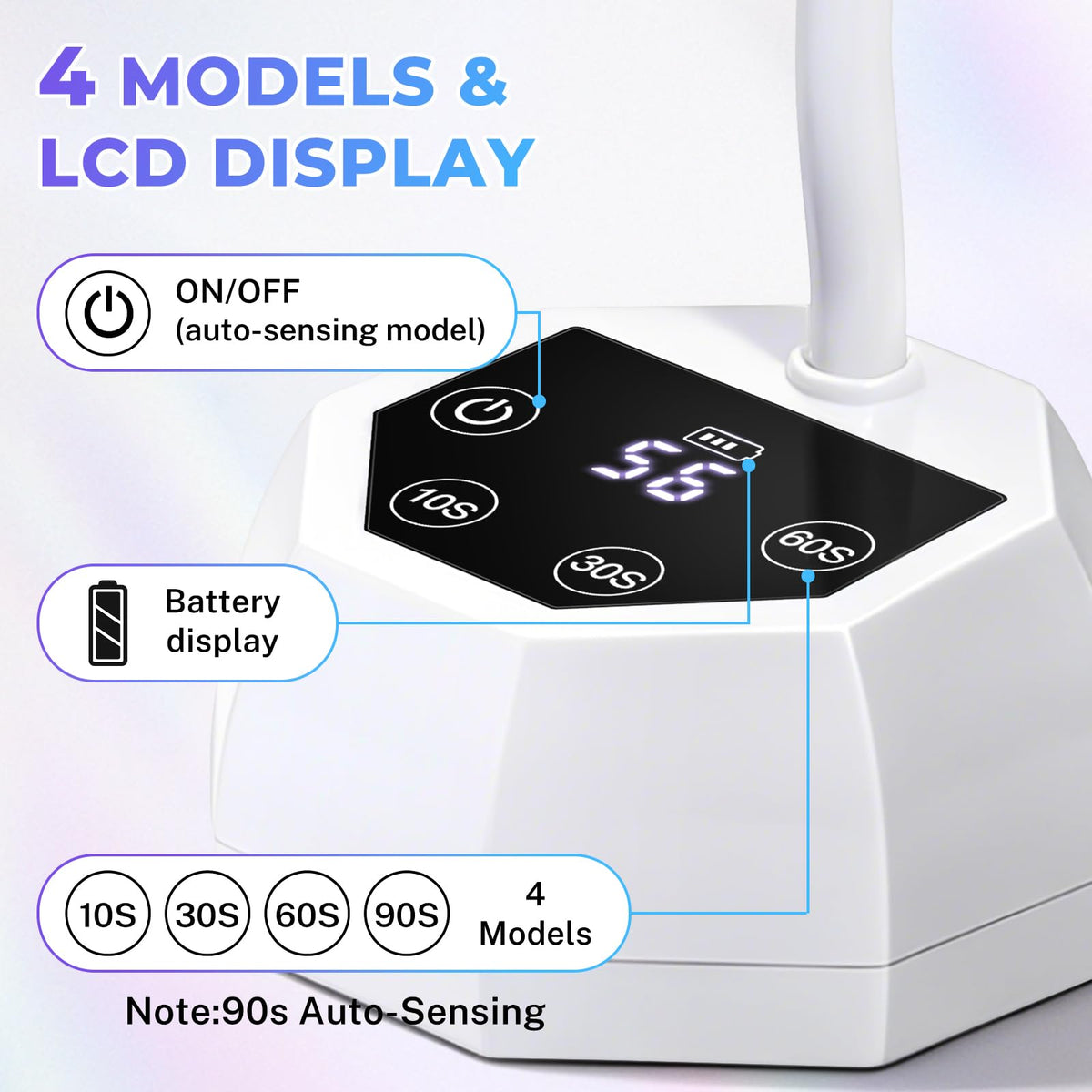 YSC LCD timer display showing countdown and clear settings for accurate control