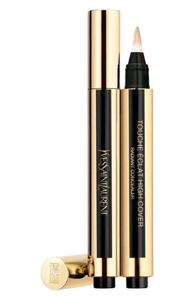 YSL Touch Éclat applied on skin demonstrating coverage and brightening benefit