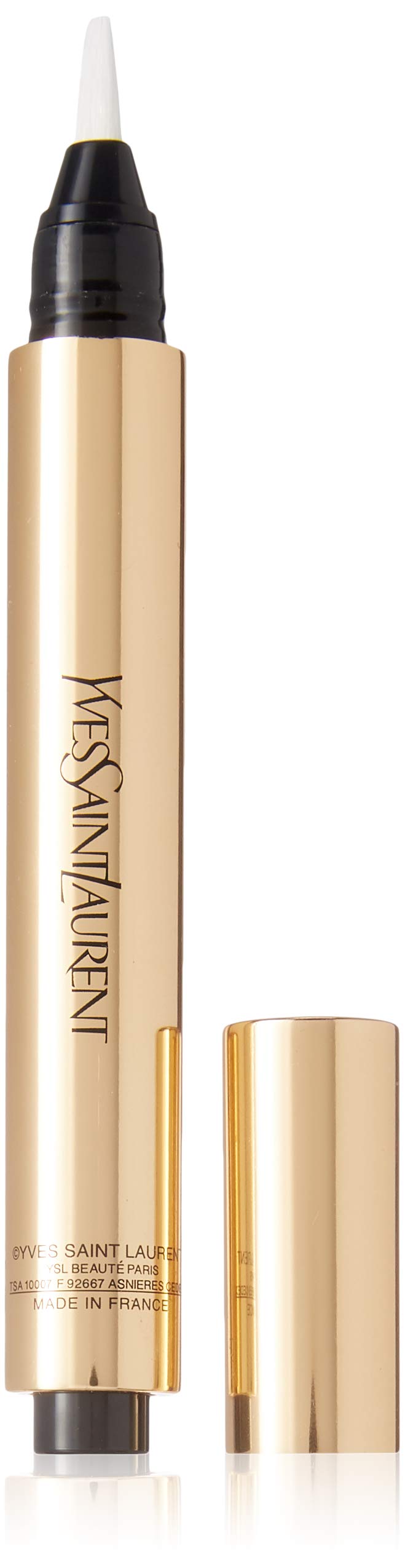 Yves Saint Laurent front packaging showing pen and logo, highlighting luxury finish