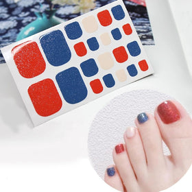 YUEJIMEIGUI application in hand demonstrating easy peel-and-stick use for quick pedicures