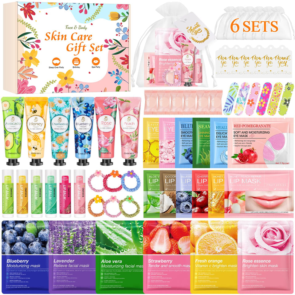 YUEONEWIN front packaging showing the full 60-piece bulk gift set and convenience