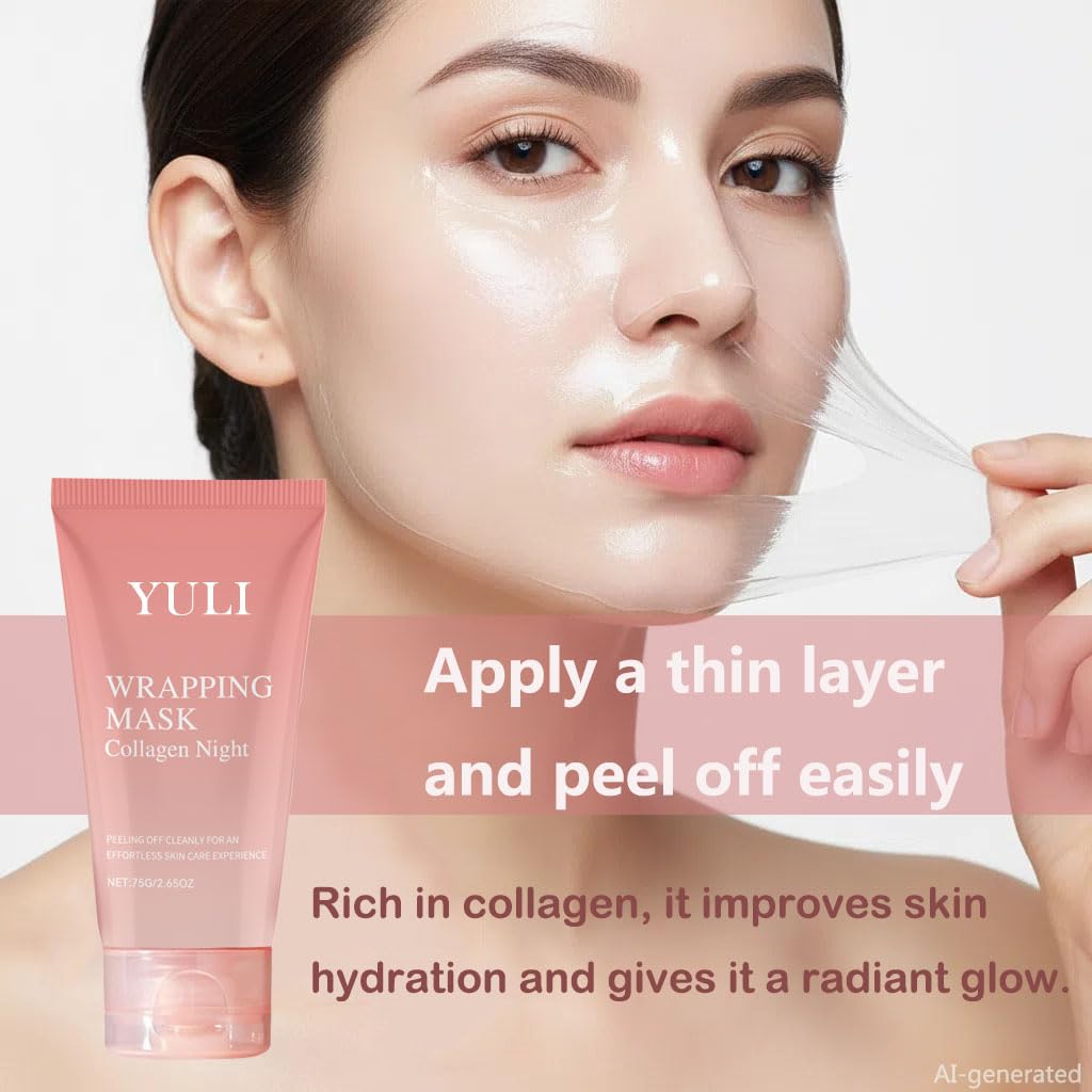 YULI peeled mask removed showing clean finish and gentle removal benefit