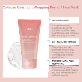 YULI mask texture close-up highlighting smooth peel-off film benefit