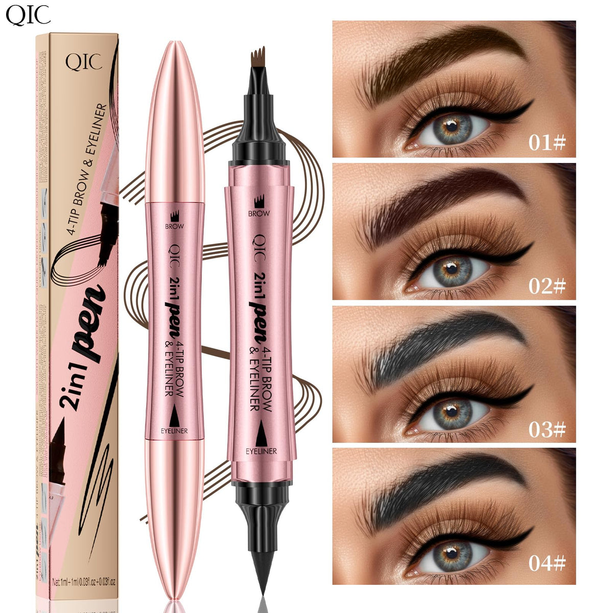 Yulinlon model applying brow strokes for realistic definition