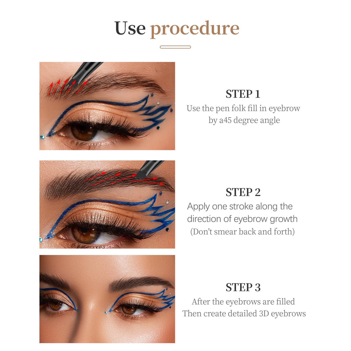 Yulinlon quad-tip close-up showing four fine tips for realistic hair strokes