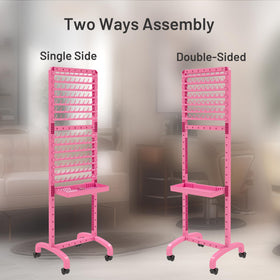 Yumkfoi close-up pegs showing adjustable heights and tidy storage