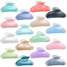 Yumoin packaging showing 16 colorful acrylic clips, convenient bulk set