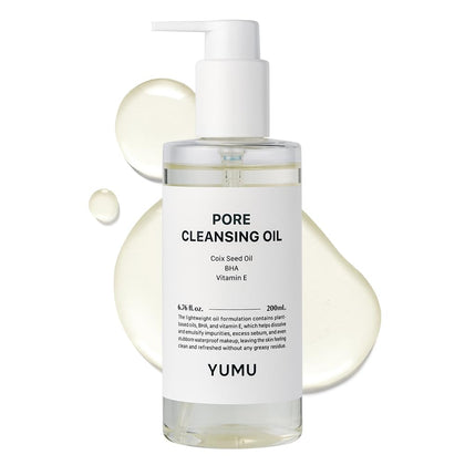 YUMU front packaging showing cleanser bottle and benefits