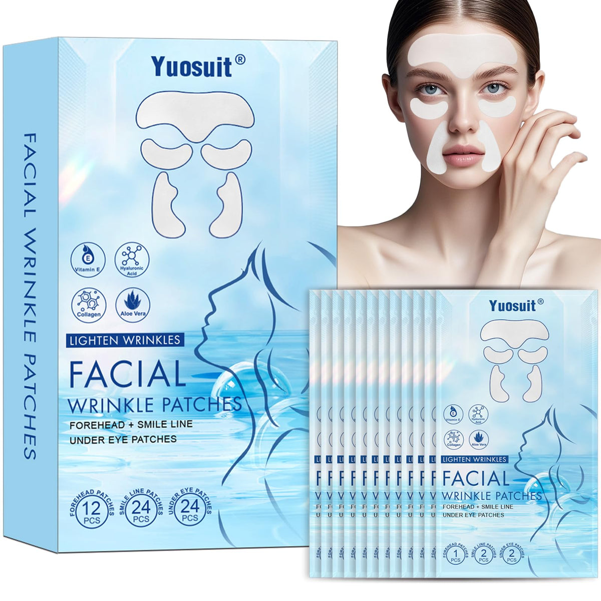 Yuosuit front packaging showing product set and benefits