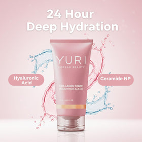 YURI BEAUTY botanical ingredients arranged to show natural moisturizing benefits