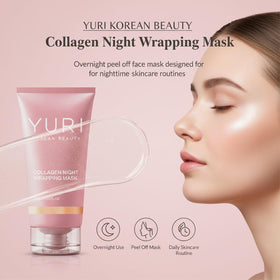 YURI BEAUTY spatula applying mask showing easy, even coverage benefit