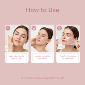 YURI BEAUTY peeling mask in morning demonstrating gentle removal benefit