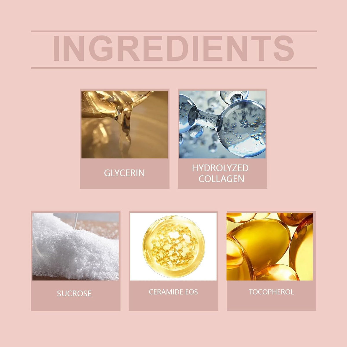 YURI Collagen Mask packaging label close-up showing ingredient and usage information