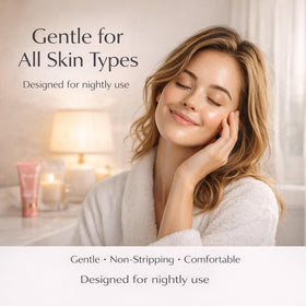 Yurisphere scene in bedroom showing morning glow after peel-off mask for refreshed skin