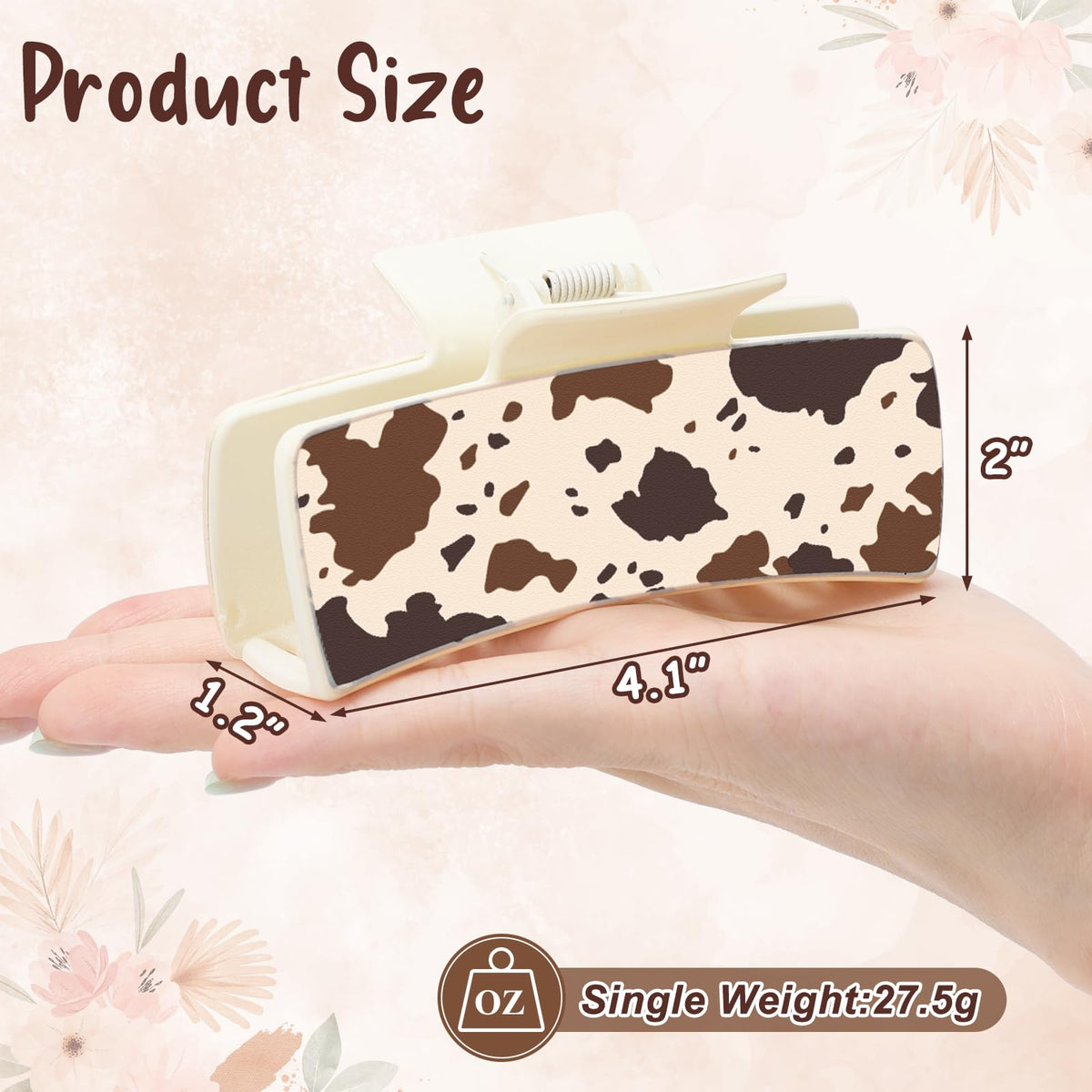 Yussti claw clip holding a messy bun to show secure hold and everyday use