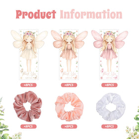 Yuxung arranged card with scrunchie on top, ready-to-gift visual appeal