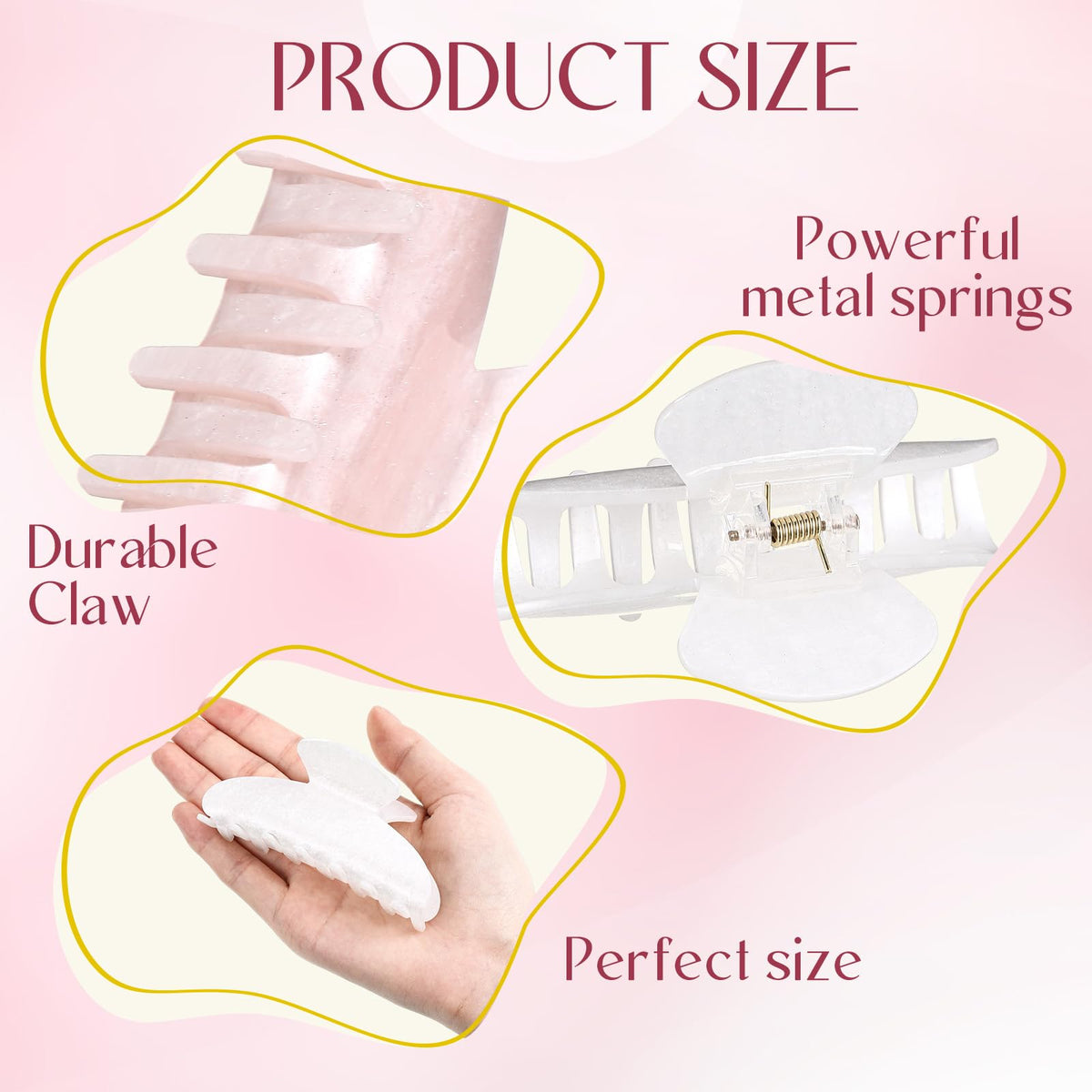 Yuxung clip securing a half-up hairstyle demonstrating reliable non-slip hold