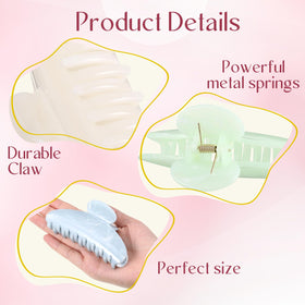 Yuxung clip securing a messy bun, demonstrating reliable hold for thick hair