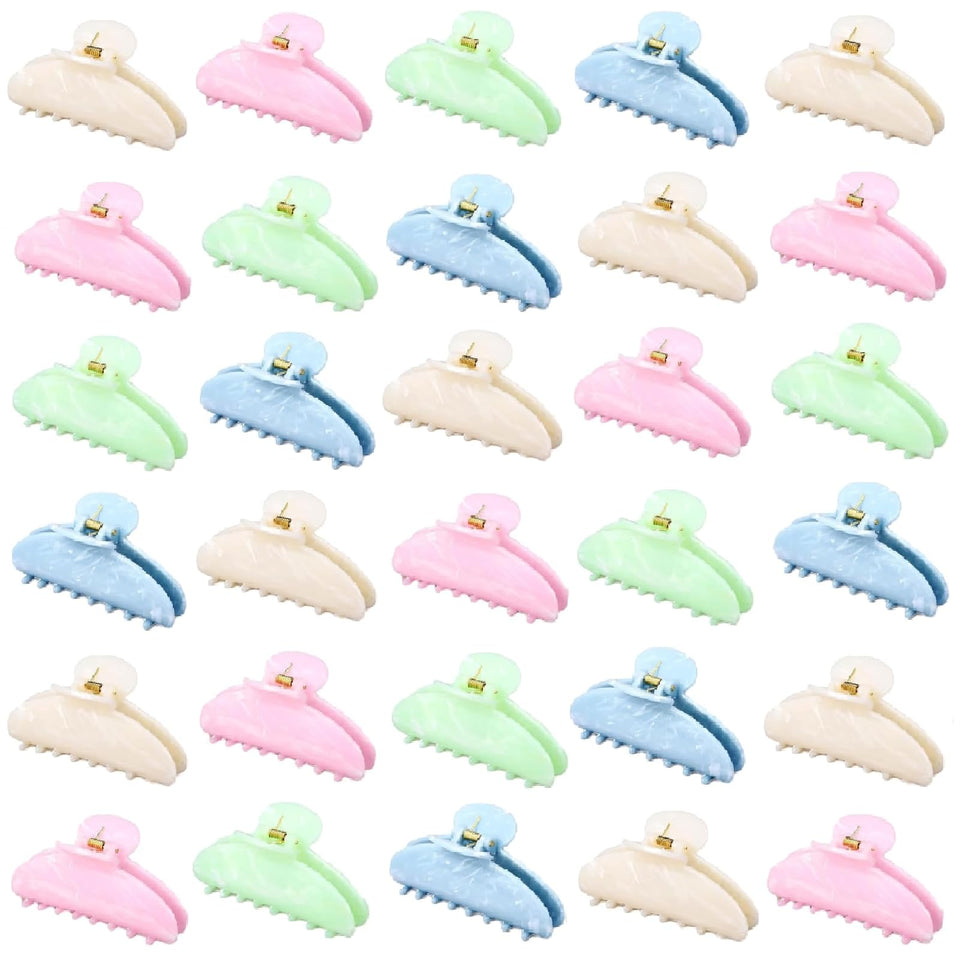 Yuxung front packaging showing 32 colorful clips and immediate styling options