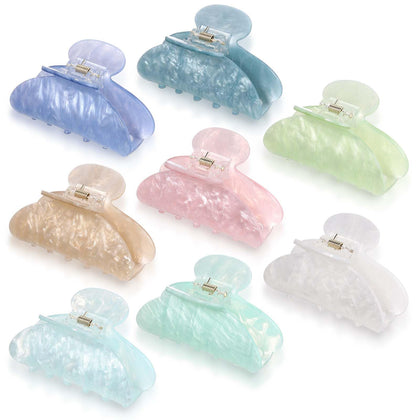 Yuxung front view of eight multicolor clips showing selection and style benefits