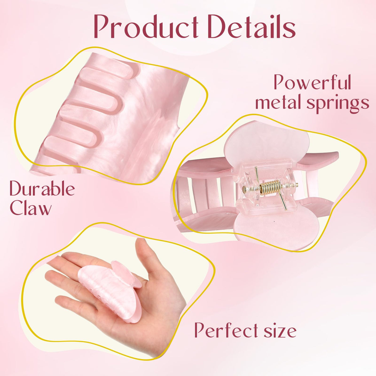 Yuxung clip holding half-up French twist demonstrating secure hold benefit