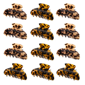 Yuxung leopard front packaging showing 12 clips and stylish pattern benefit