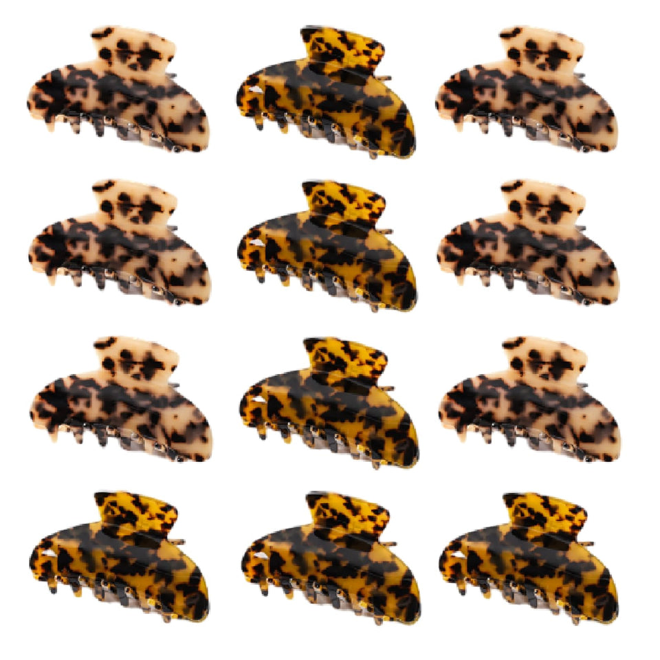 Yuxung leopard front packaging showing 12 clips and stylish pattern benefit