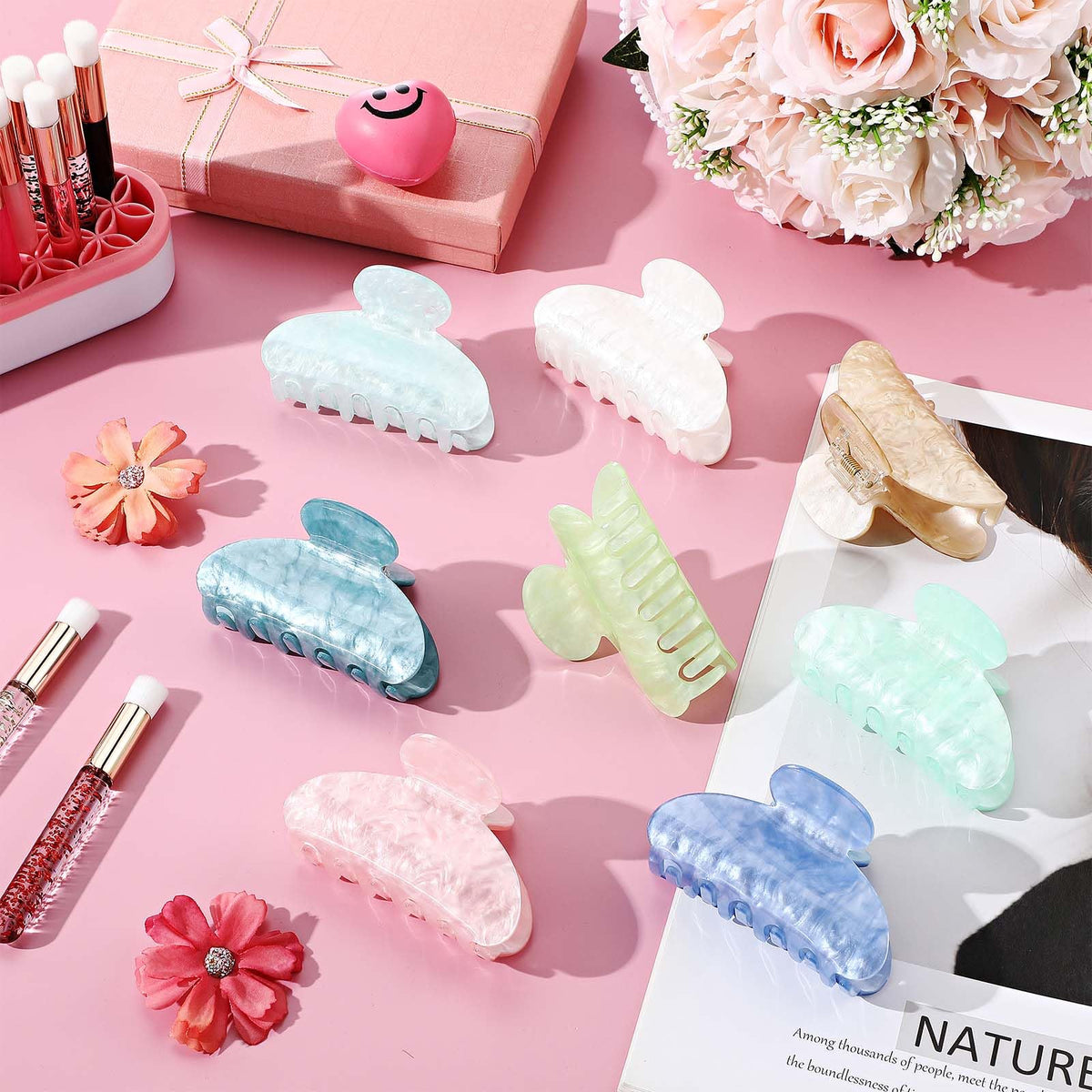 Yuxung lifestyle bathroom vanity scene showing quick morning styling benefit