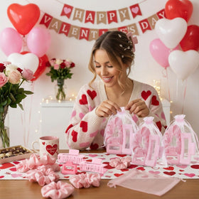 Yuxung organza bag arrangement illustrating ready-to-gift presentation