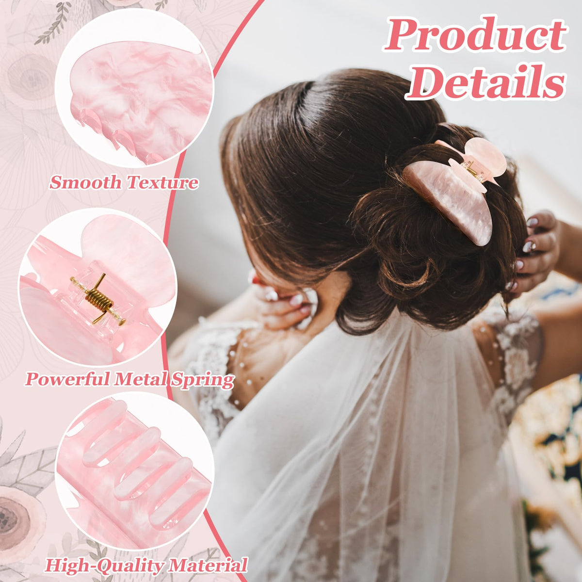 Yuxung marble texture detail on clip showing pattern clarity and refined look