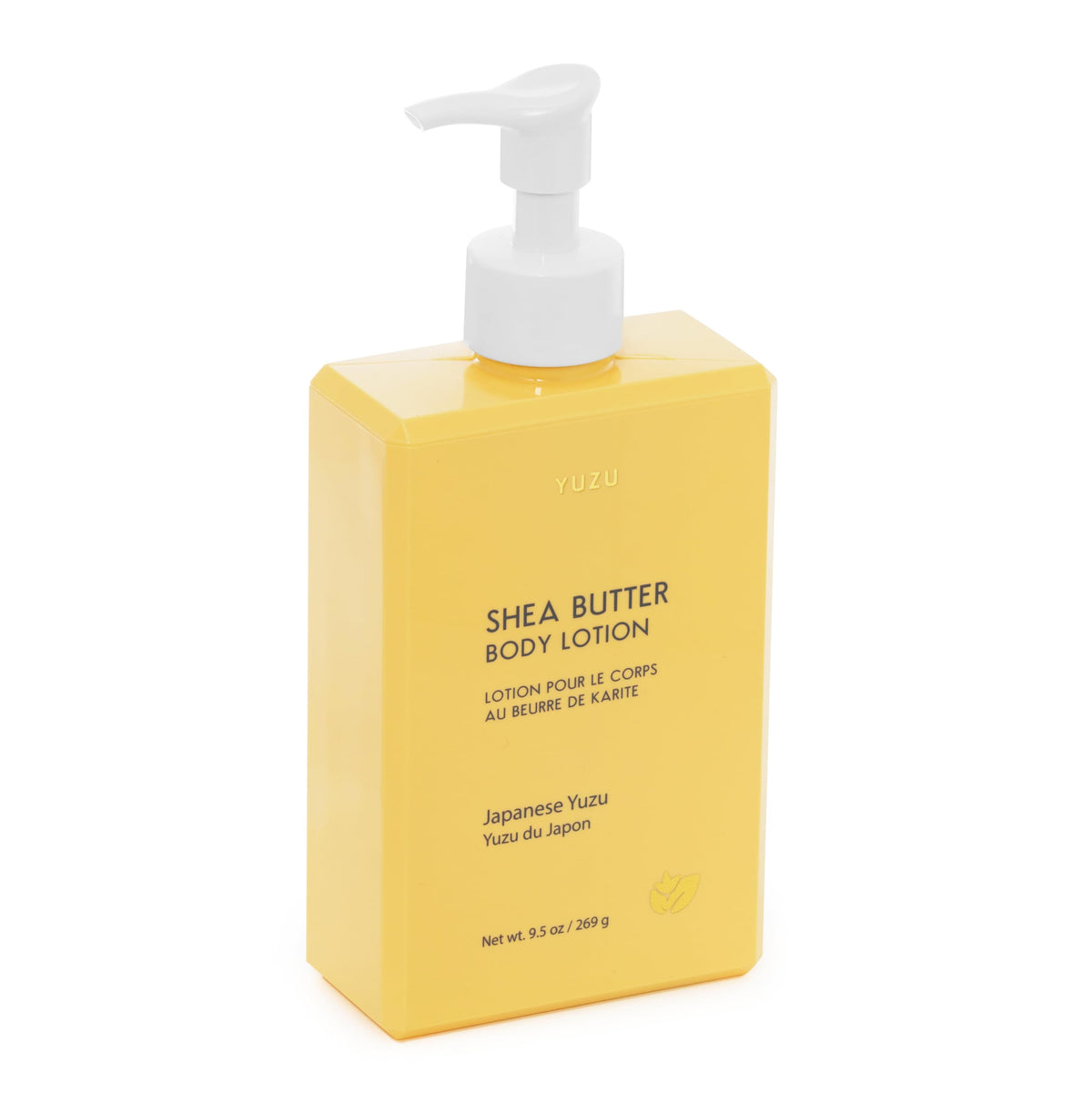 YUZU front packaging showing 9.5 fl oz bottle and citrus branding for quick identification and appeal