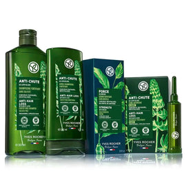 Yves Rocher botanical close-up white lupine and organic agave strength