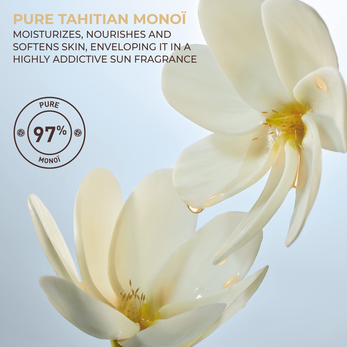 Yves Rocher oil texture close-up demonstrating smooth spreadability and hydration