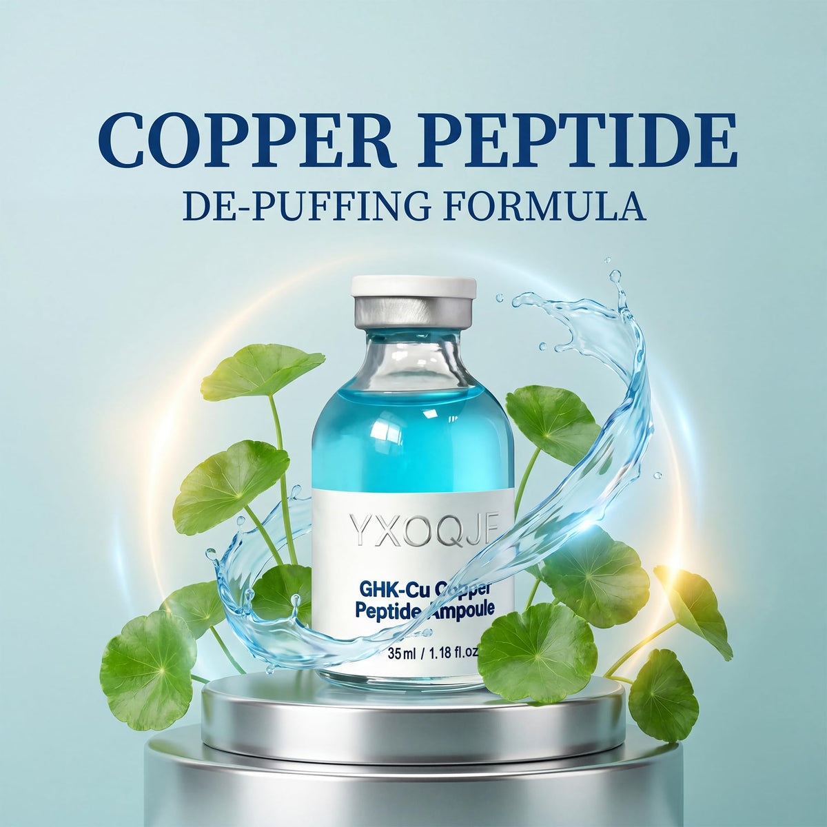 YXOQJF serum texture on hand showing fast absorption and non-sticky finish