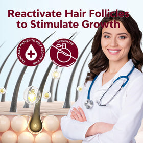 Yzmoffer spray droplet on scalp texture for quick absorption