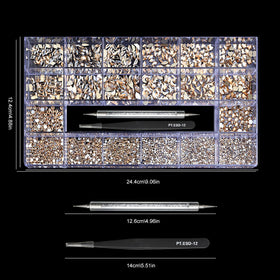 Yzzseven tweezers and drill pen tools for precise placement
