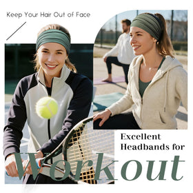 Z-CHARMMY folded headband absorbing sweat during high-intensity exercise