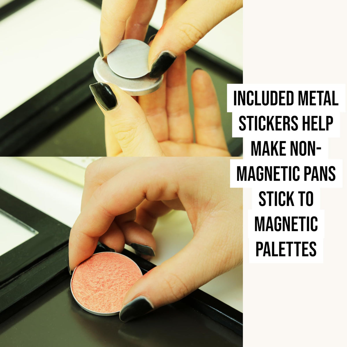 Z Palette next to smartphone showing compact size and easy portability