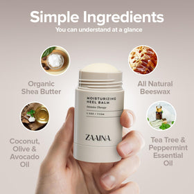 ZAAINA gift box held in hands to show size and ready-to-gift convenience
