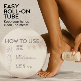 ZAAINA heel balm stick on bathroom vanity emphasizing daily routine convenience