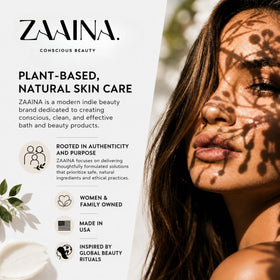ZAAINA care set styled in a bathroom to show everyday use and effortless self-care benefit