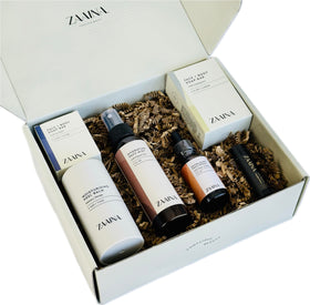 ZAAINA close-up of soap and glow serum texture highlighting natural ingredients