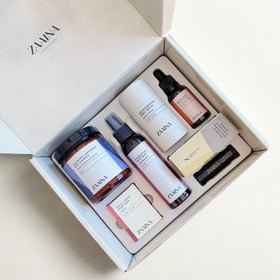 ZAAINA vanilla honey lip balm open showing smooth application and nourishing lip care benefit