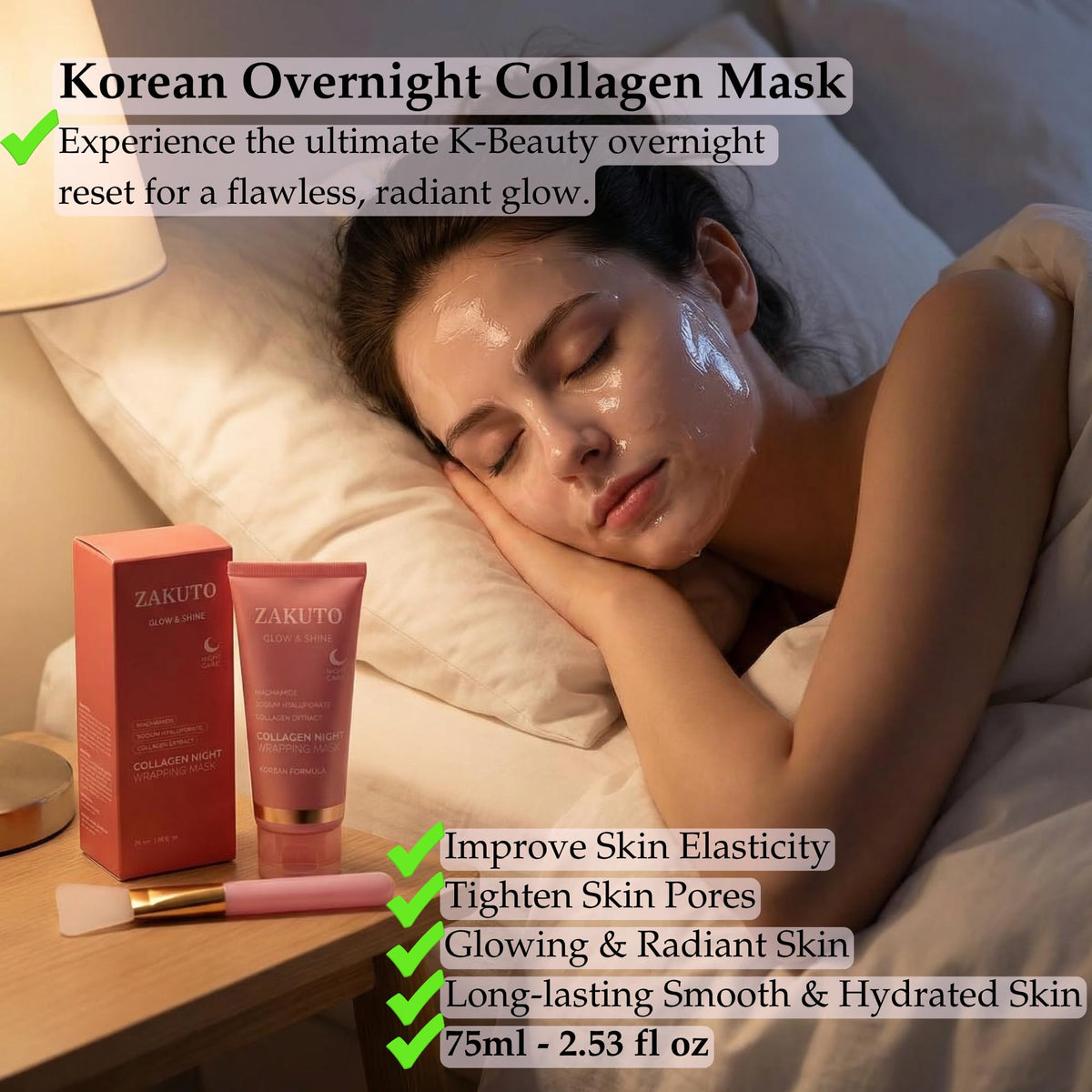 ZAKUTO silicone brush beside open jar for precise application
