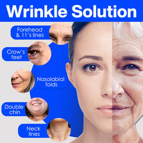zancony tape applied to forehead demonstrating lift and wrinkle smoothing benefit