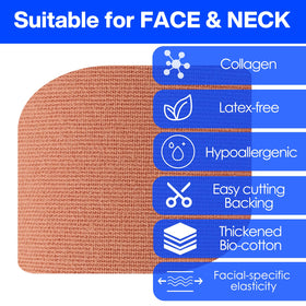 zancony tape worn overnight on model in bedroom setting, comfortable sleep support