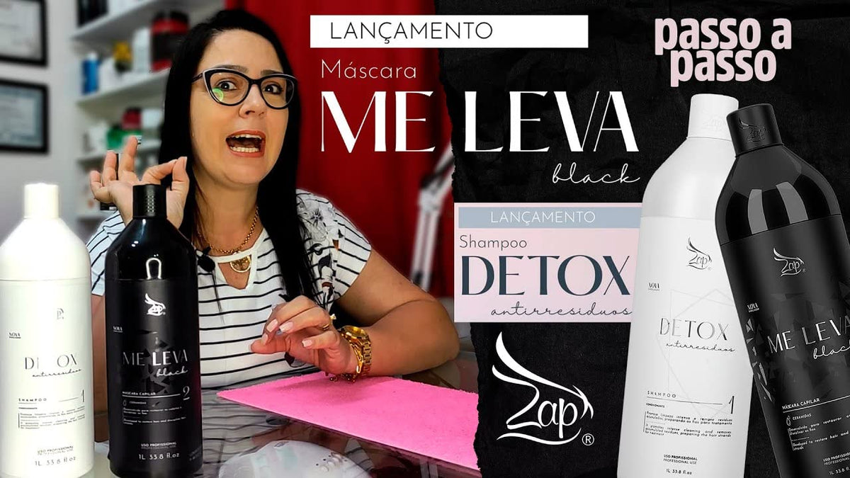 Zap Me Leva Black treatment bottle showing keratin-rich formula
